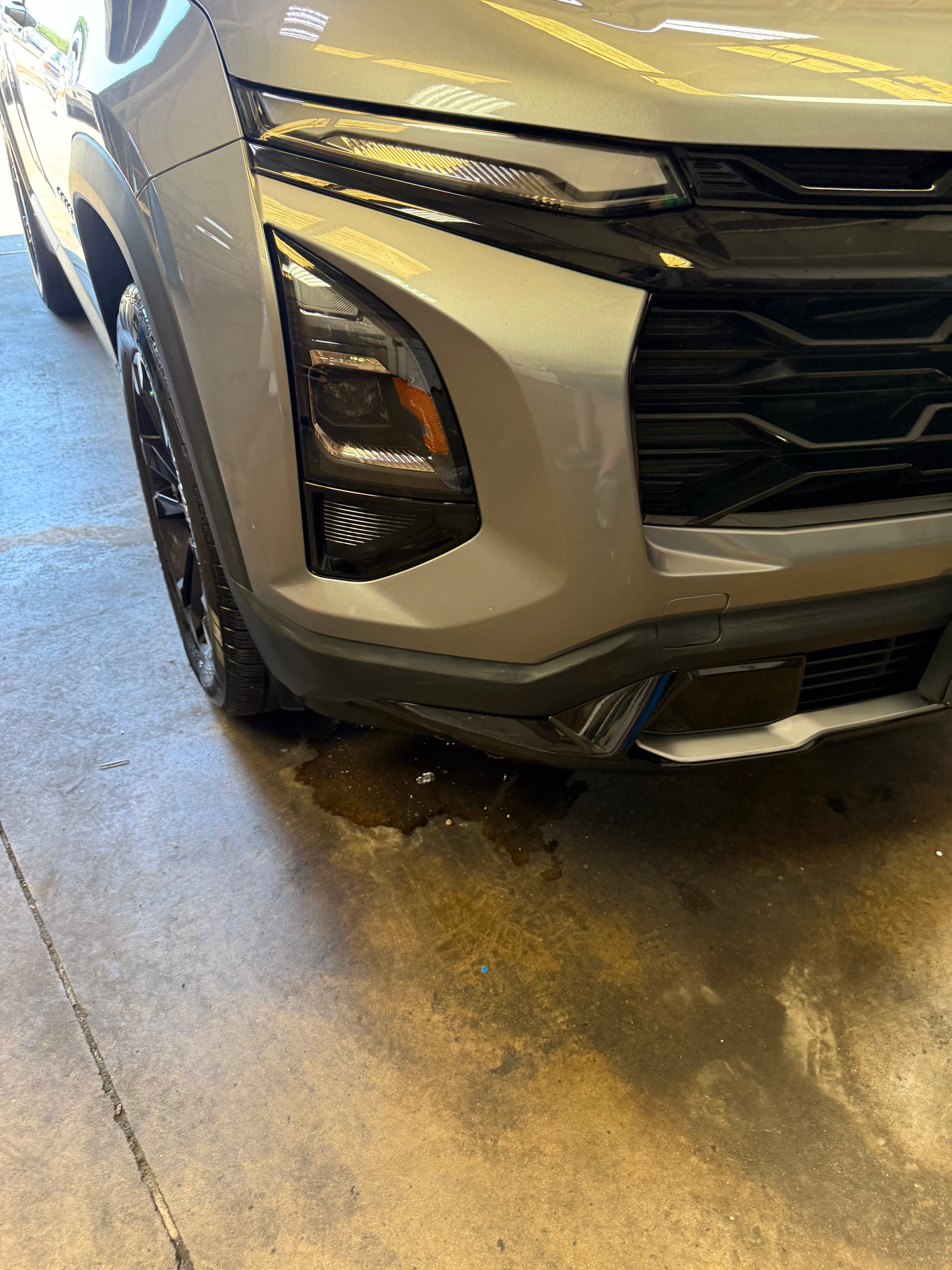 After: Before and after front bumper repair on a 2024 Chevrolet Equinox at Auto Art in Austin TX